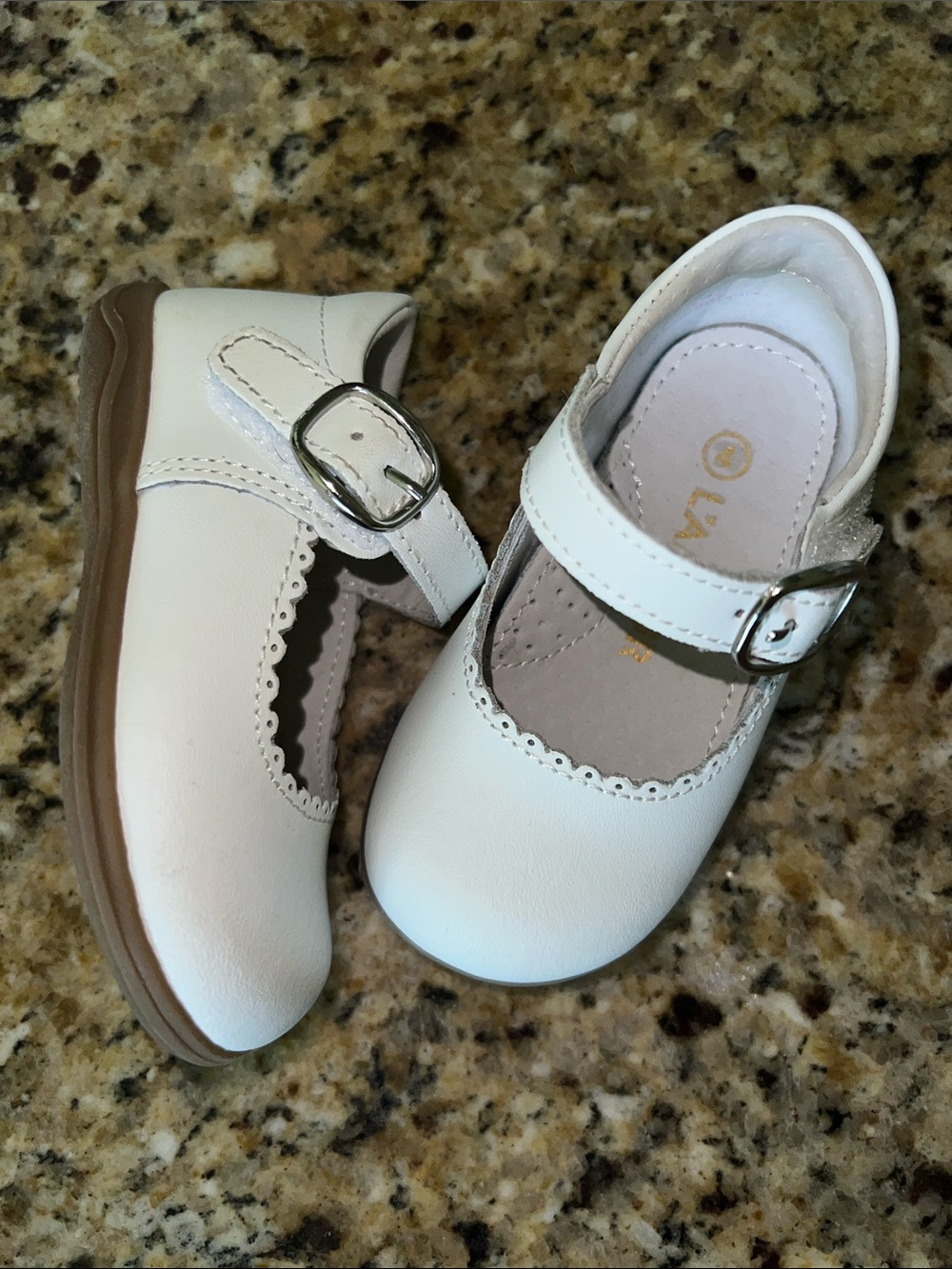 L’AMOUR White Mary Jane Shoes — never worn